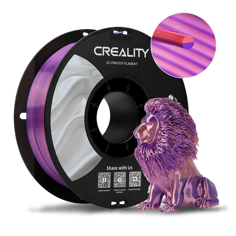 Creality Dual Silk Filament PLA Pink-Purple 1kg